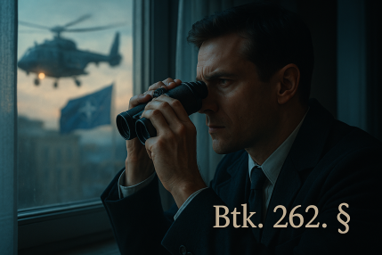 Szövetséges fegyveres erő ellen elkövetett kémkedés.Btk.262.2