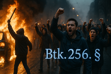 Lázadás Btk. 256.4