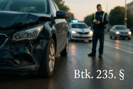 Kozuti baleset okozasa Btk 235 1