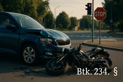 Közúti veszélyeztetés Btk. 234.2