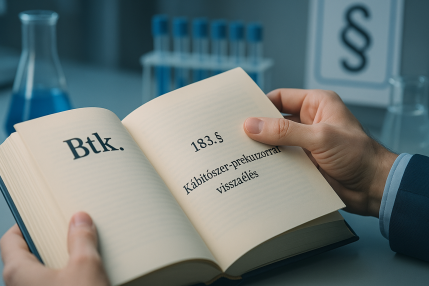 Kabitoszer prekurzorral visszaeles Btk 183 5