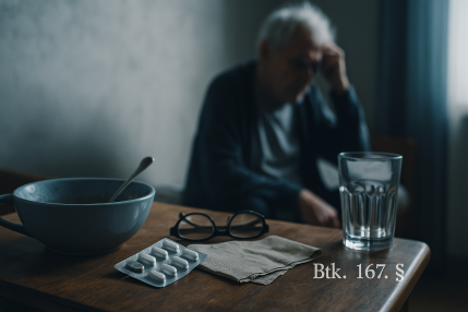 Gondozasi kotelezettseg elmulasztasa Btk 167 4