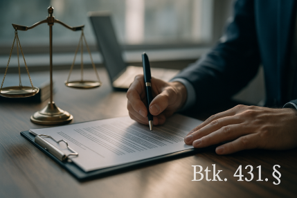 Szolgaltatasi kotelezettseg megszegese Btk 431 3