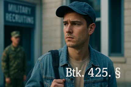 Bevonulasi kotelezettseg megszegese Btk 425 1