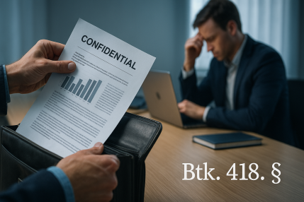 Uzleti titok megsertese Btk 418 2