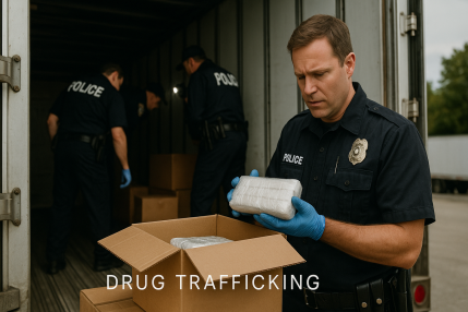 Search, seizure, and procedural safeguards in drug cases.